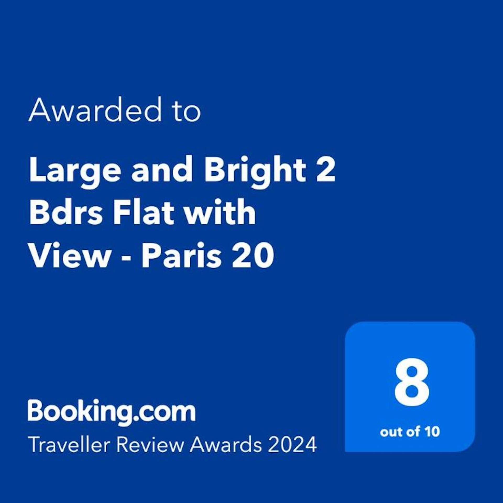 Apartament Large And Bright 2 Bdrs Flat With View - Paris 20 Zewnętrze zdjęcie
